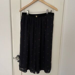 Claudie Pierlot navy midi skirt